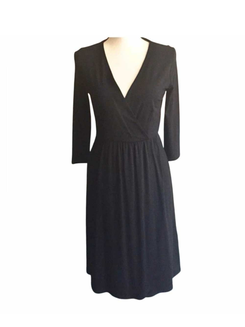 St. Tropez West Knit Surplice Wrap Dress